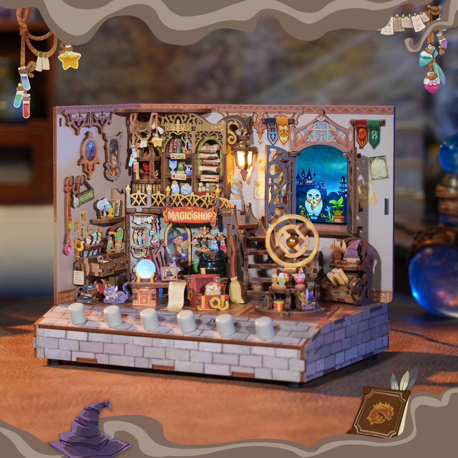 Tonecheer DIY - Magic Shop (DIY House 18 x 14.5 x 15.4 cm Beleuchtung-/bilder/big/tq403 magic shop (1).jpg